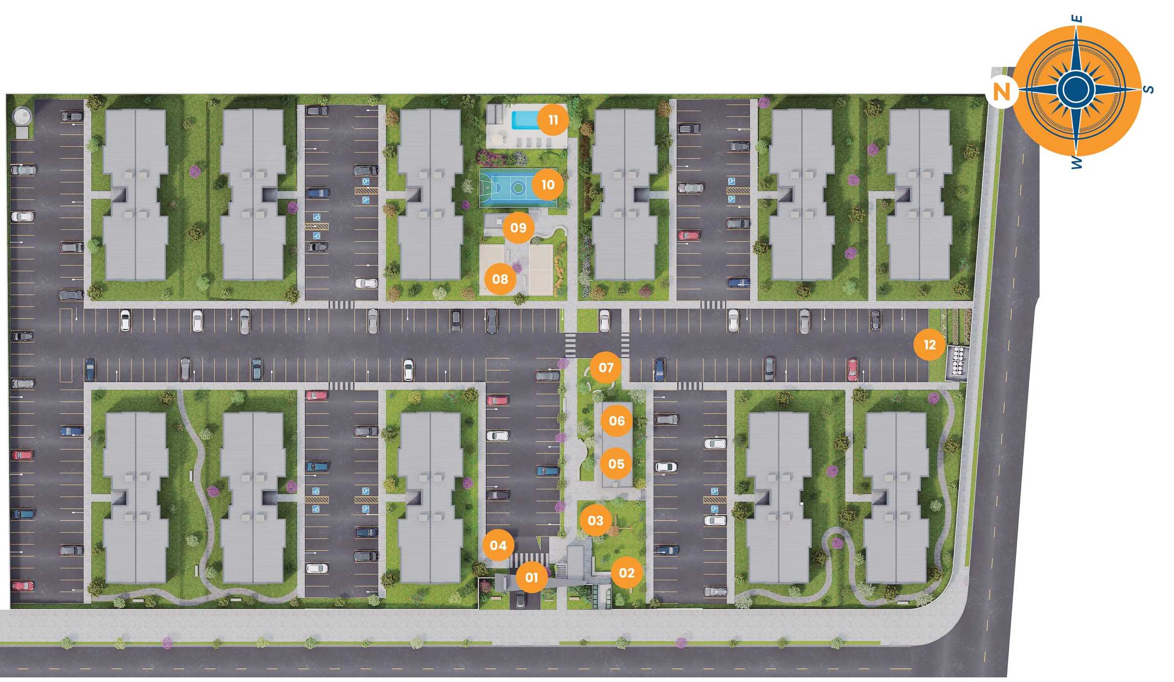 Implantação do Residencial Almada
