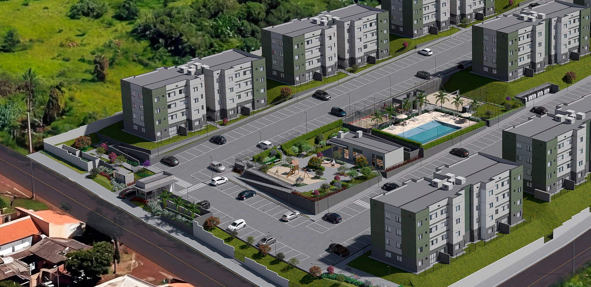 Implantação do Residencial Mirantti