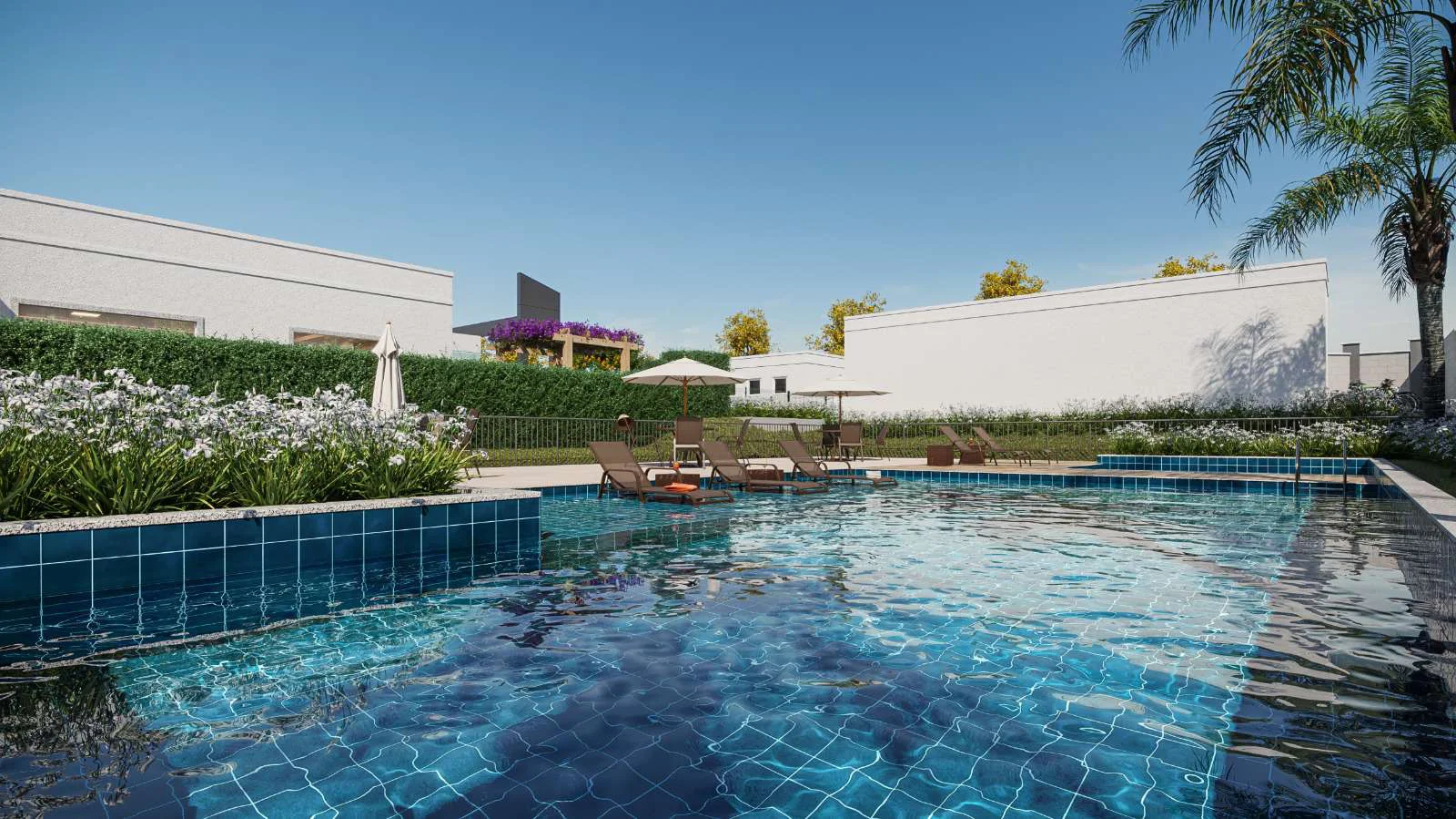 Piscinas adulto e infantil