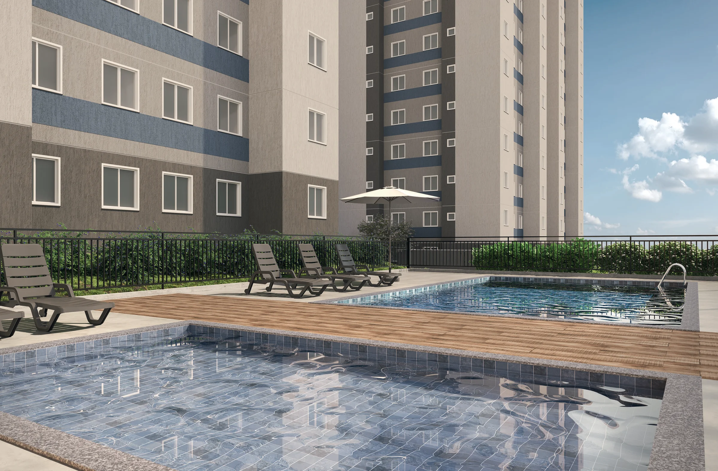 Piscinas Adulto, Infantil e Solarium