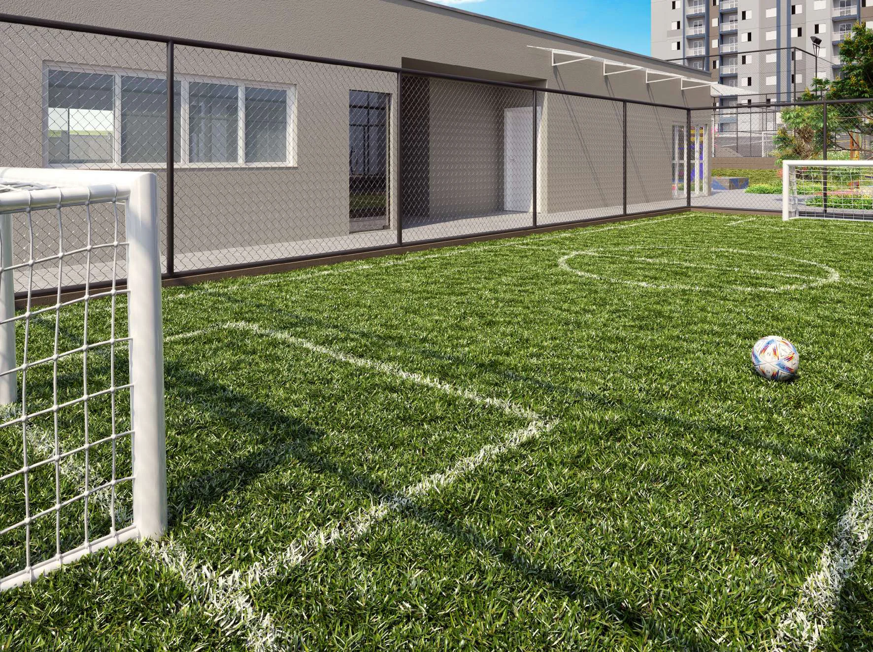 Mini campo de futebol